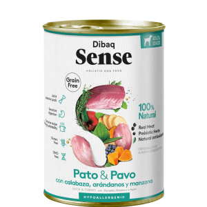 Sense Dog Lata Pato y Pavo 380G